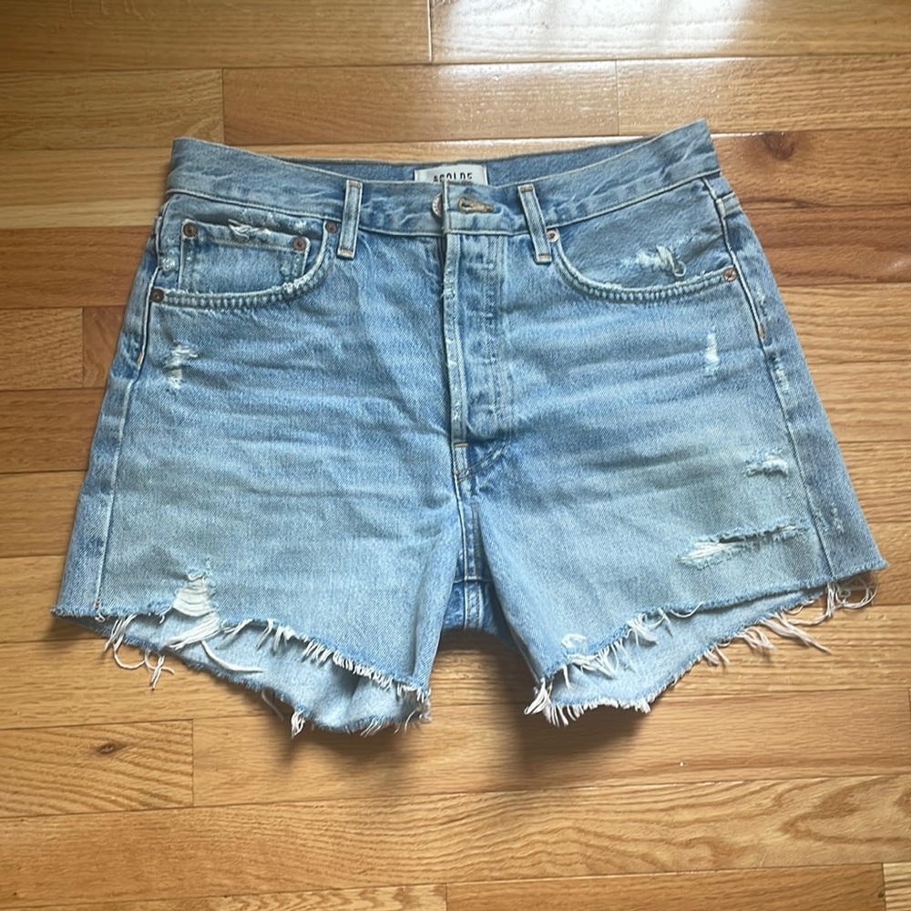 Agolde Parker Long Shorts in Swapmeet Size 27